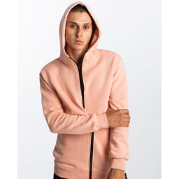 SWEATER ZIP ROSE & CIGAR PINK