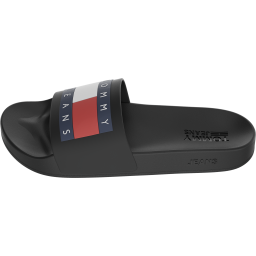 SLIDES TOMMY JEANS MENS FLAG POOL BLACK