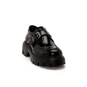 FENOMILANO Ανδρικά Δερμάτινα Brushed Monk Derby – Μαύρα 2539