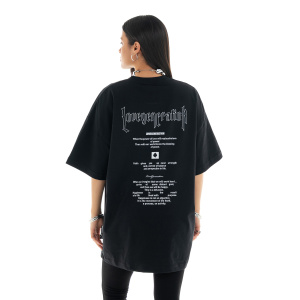 LOVE GENERATION Oversized T-Shirt TLO449 Black