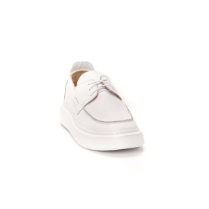 FENOMILANO Ανδρικά Δερμάτινα Lace-ups Παπούτσια – (3092 White)